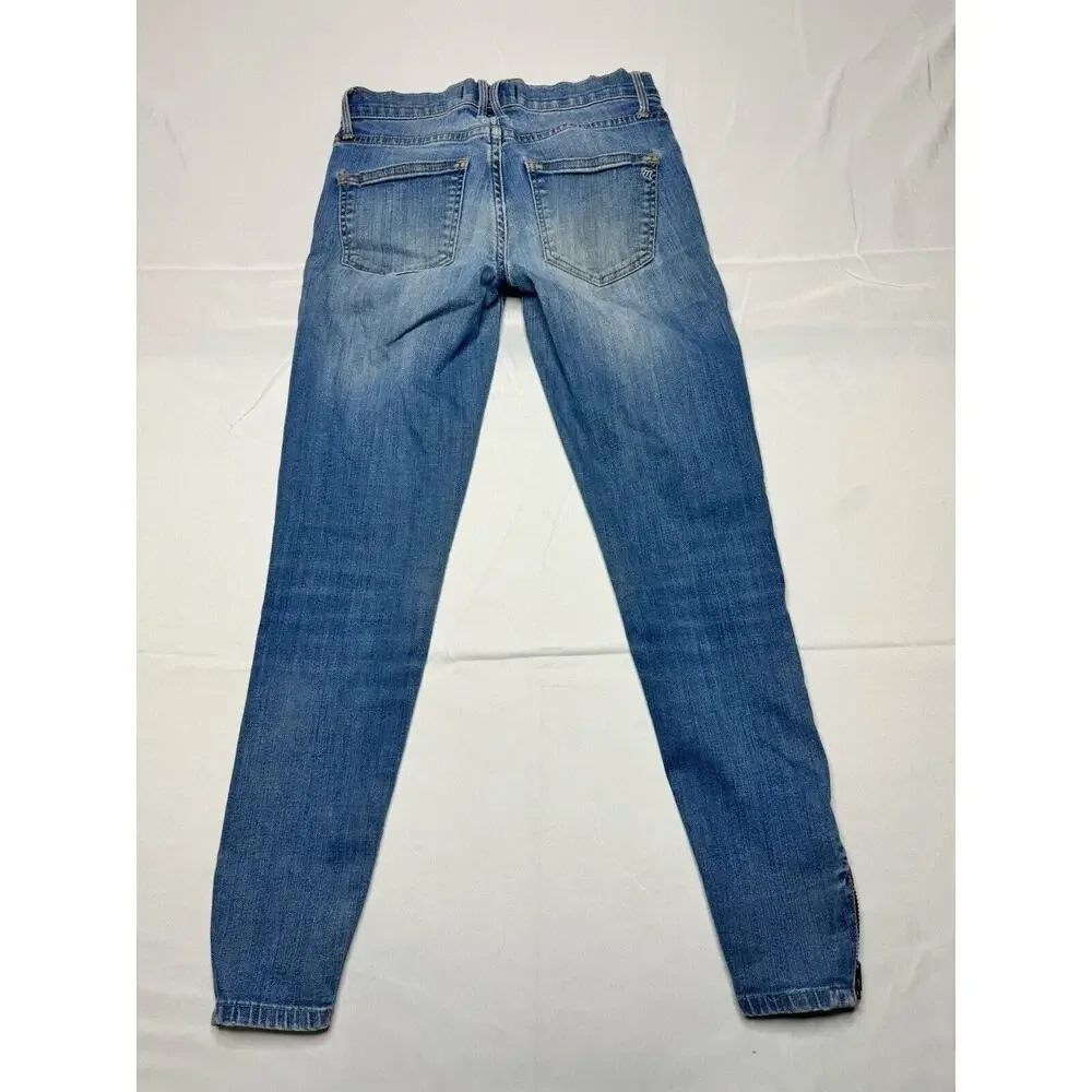 Madewell Women's Skinny Skinny Ankle Zip Blue‎ Jeans - Size 24x24